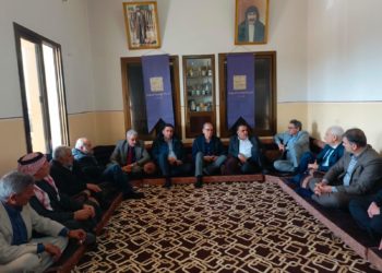 زيارة رئيس الائتلاف الوطني لمضافة الحركة الوطنية السورية